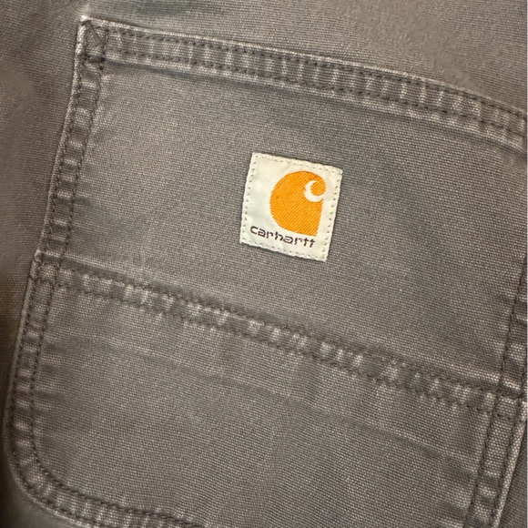 Carhartt Relaxed Fit Work Pants Gray Utility Canvas 38x30 - Picture 5 of 7